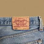 Vintage Levi&#39;s 501 Distressed Grunge Straight Leg Jeans Light Blue W33 L30