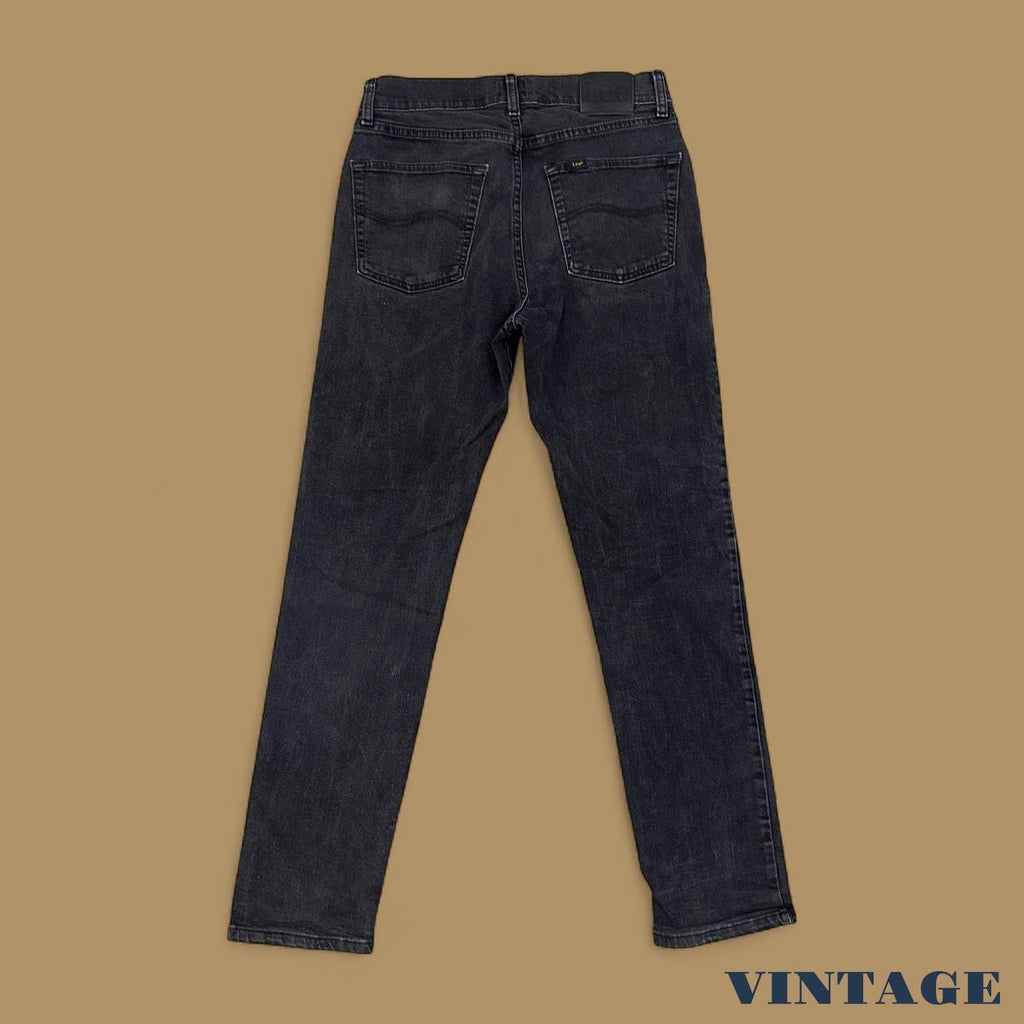 Vintage Lee Straight Leg Jeans Charcoal Grey W30 L32
