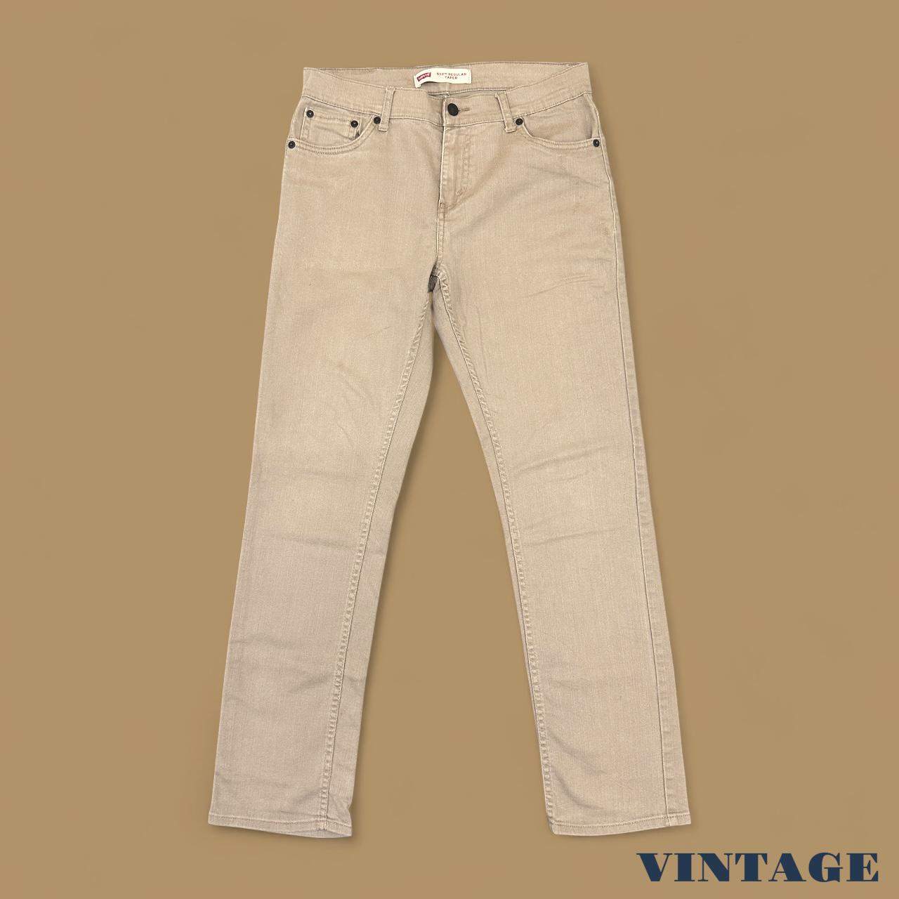 Vintage Levi&#39;s 502 Tapered Leg Jeans Beige W29 L29