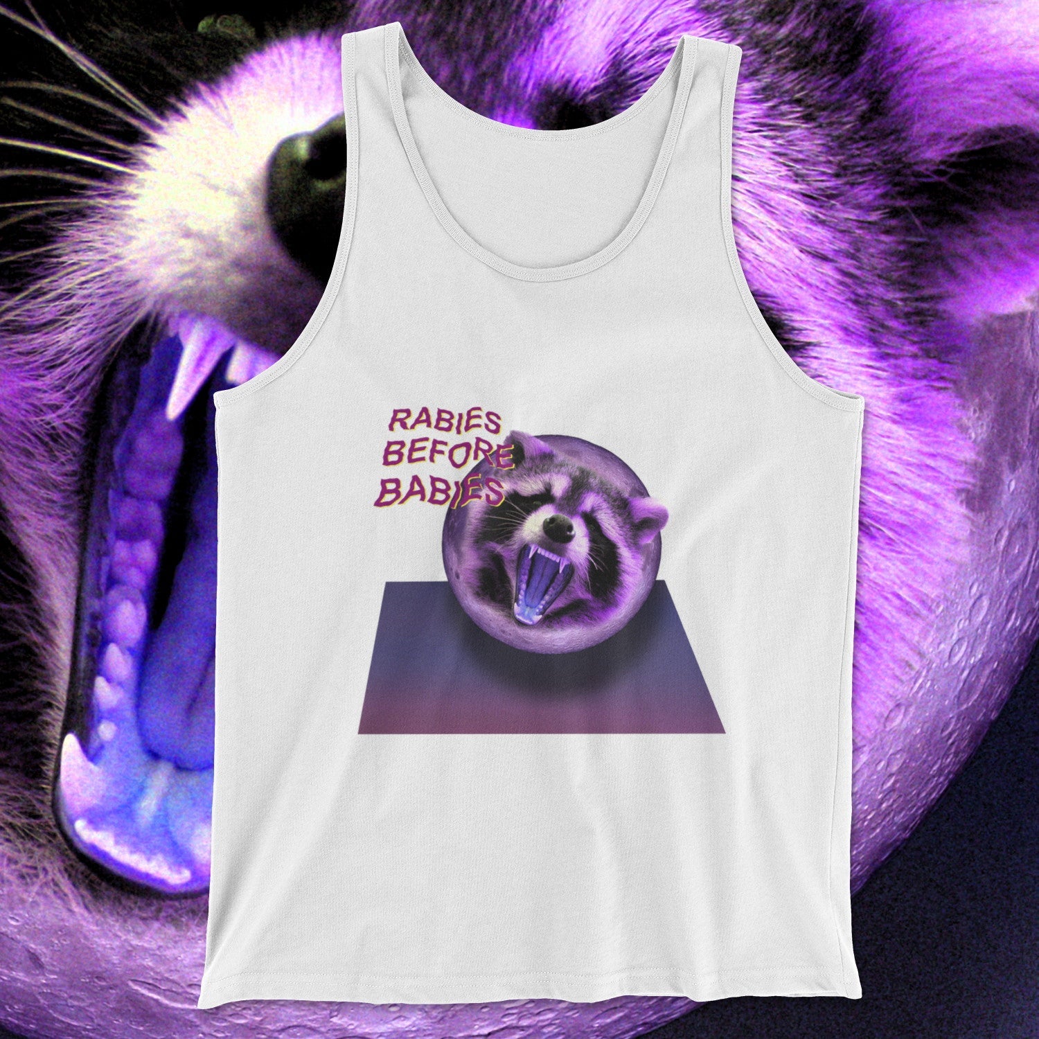 raccmoon - tanktop White