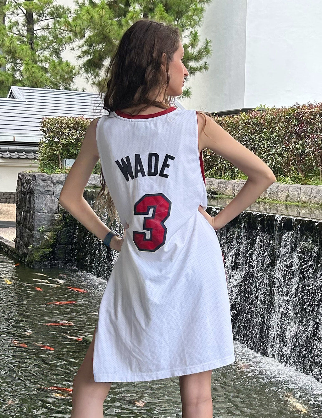 Vintage Adidas NBA Miami Heat Dwyane Wade Jersey White Large