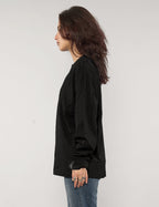 ST Aladdin Sane Long Sleeve Logo Tee in Black