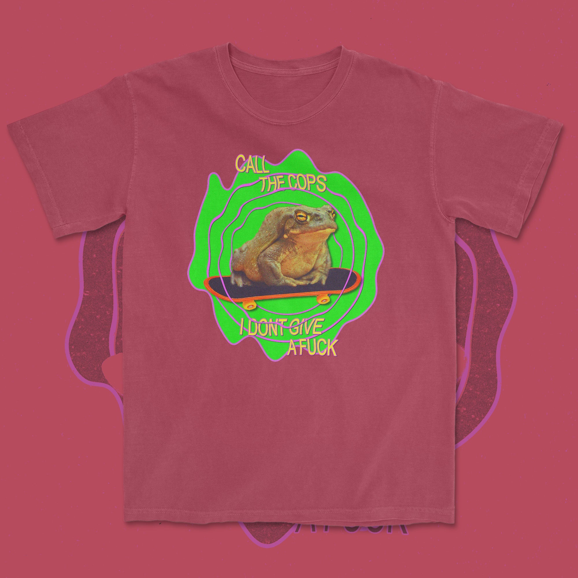 call the frogs - t-shirt Brick