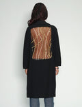 Party Back Coat - Gold Sequin - Black