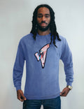 ST Aladdin Sane Long Sleeve Logo Tee in Blue