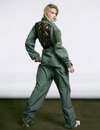 Party Back Jumpsuit in Khaki