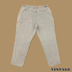 Vintage 90s Lee Elastic Waist Tapered Leg Mom Jeans Beige W40 L30