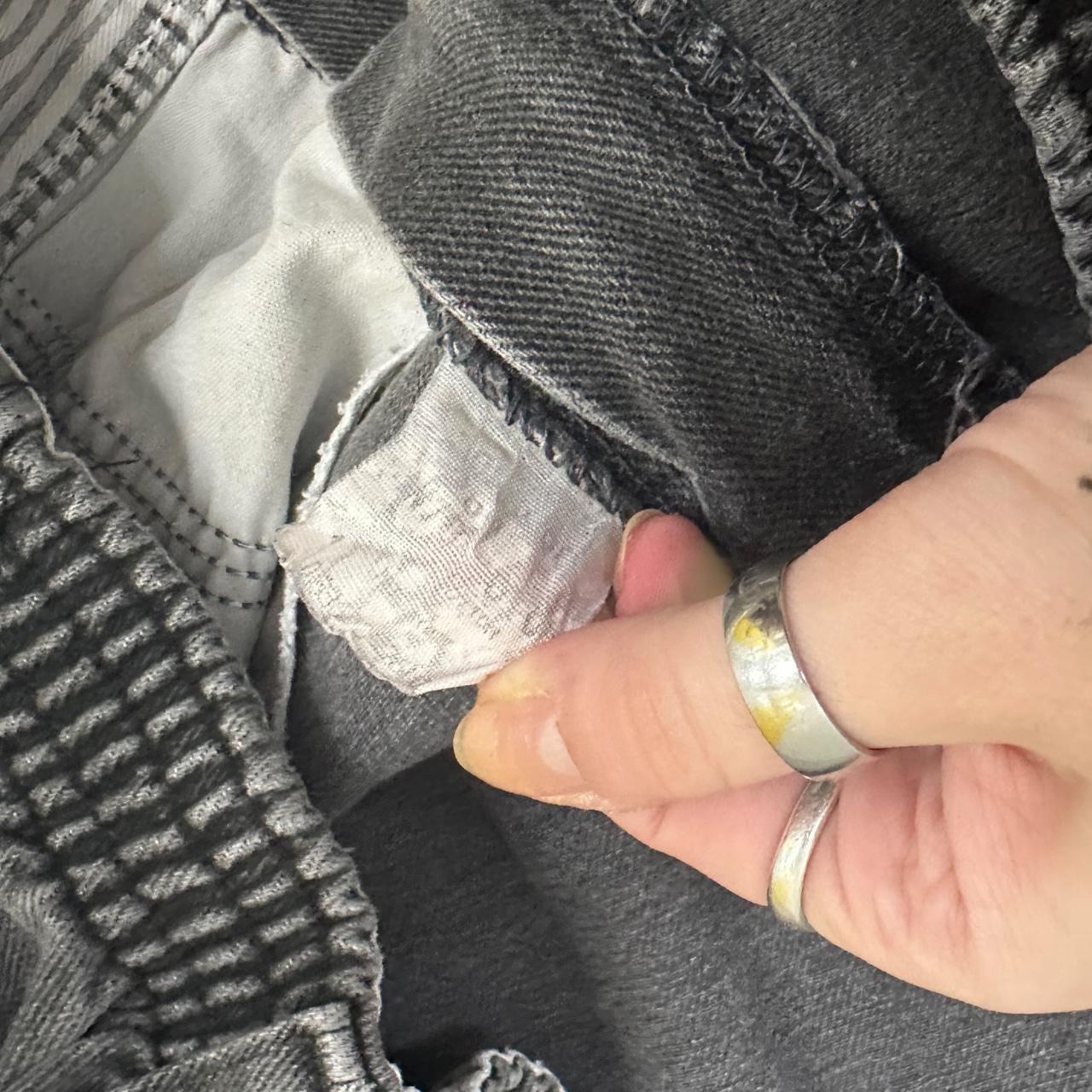 Vintage 90s Lee Elastic Waist Tapered Leg Mom Jeans Charcoal Grey W38 L26