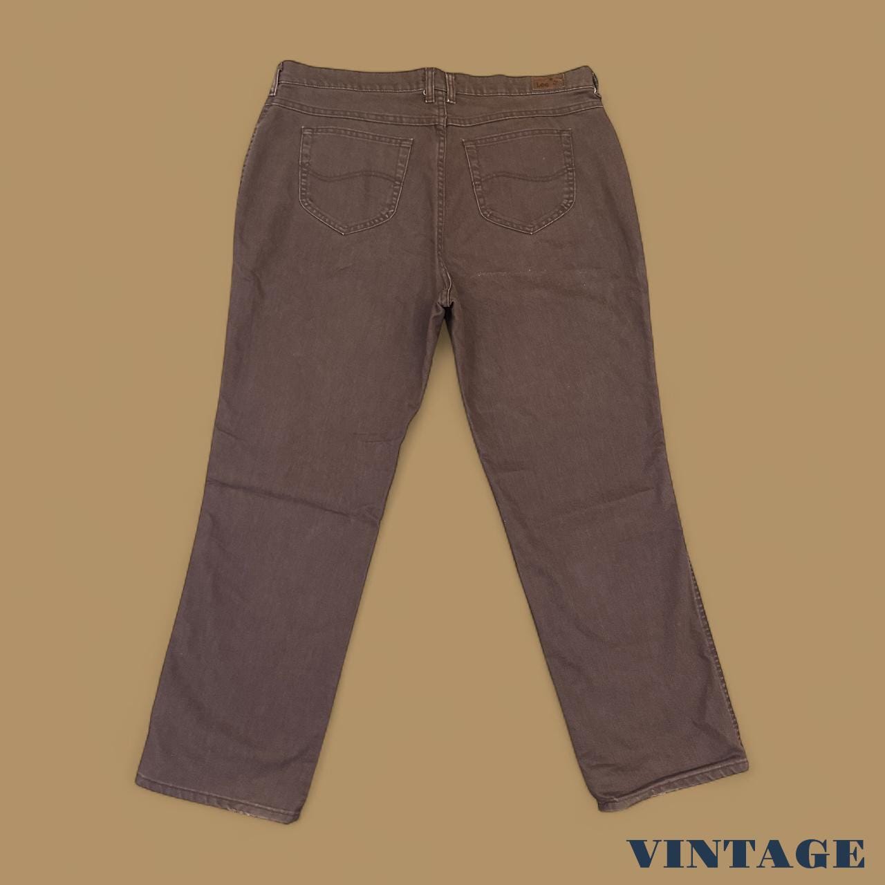 Vintage Lee Straight Leg Relaxed Jeans Dark Brown W40 L30