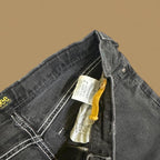 Vintage Lee Straight Leg Boyfriend Jeans Charcoal Black W32 L28