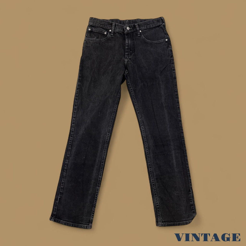 Vintage Lee Straight Leg Boyfriend Jeans Black W30 L32