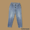 Vintage 90s Lee Tapered Leg Mom Jeans Mid Blue W31 L34