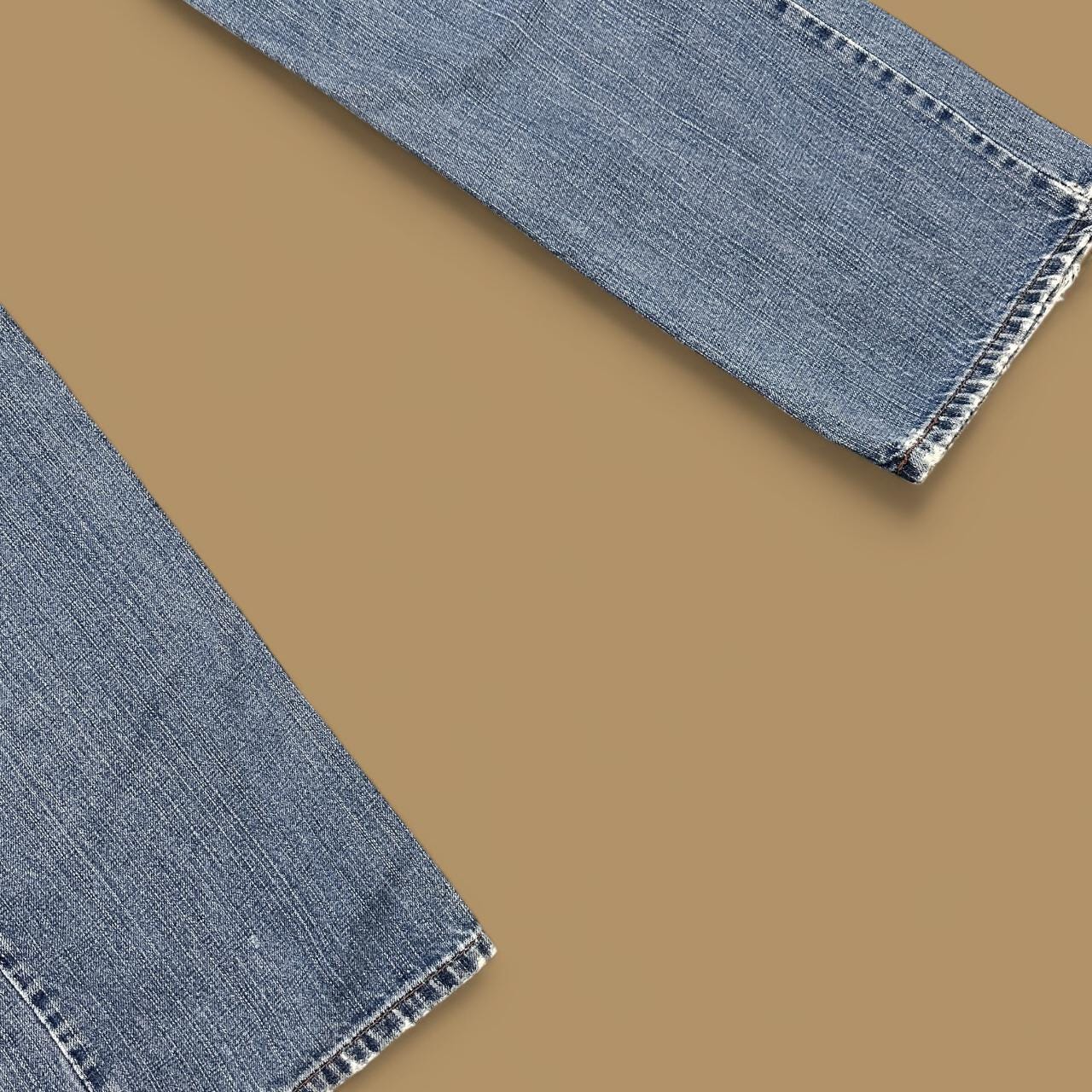 Vintage Levi's 514 Distressed Straight Leg Jeans Mid Blue W34 L32