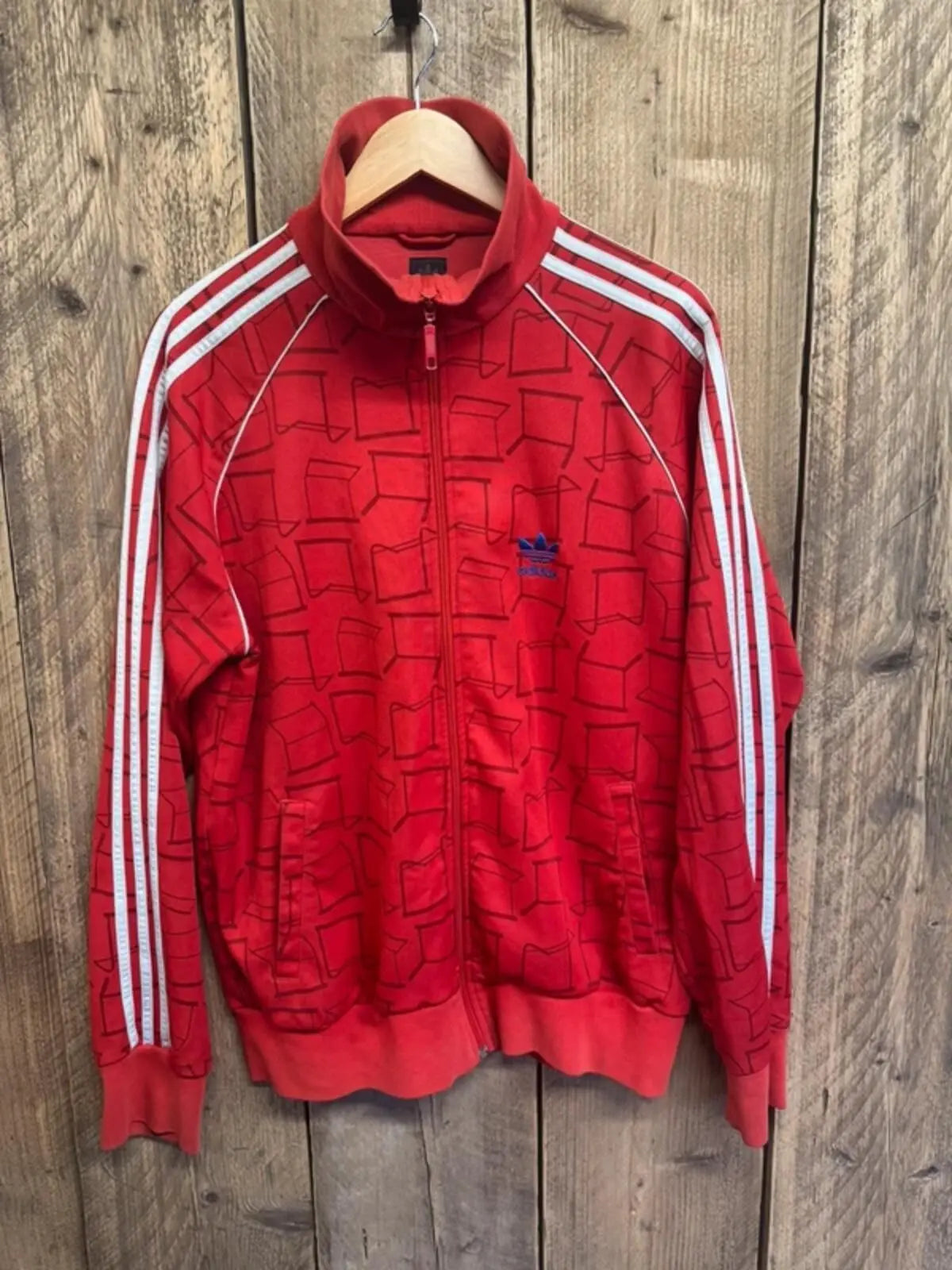 Vintage Adidas Originals USA Tracksuit Top XL Retro