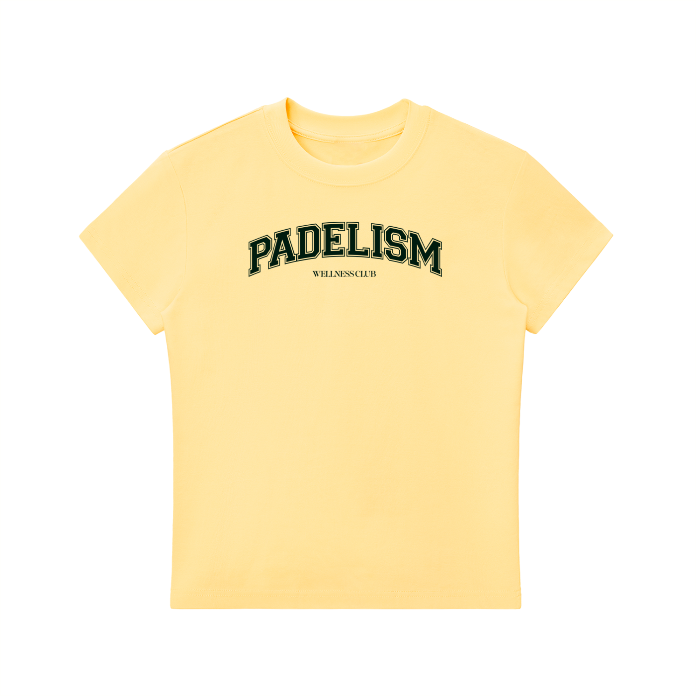 Padelism Wellness Club Crewneck T-Shirt Yellow