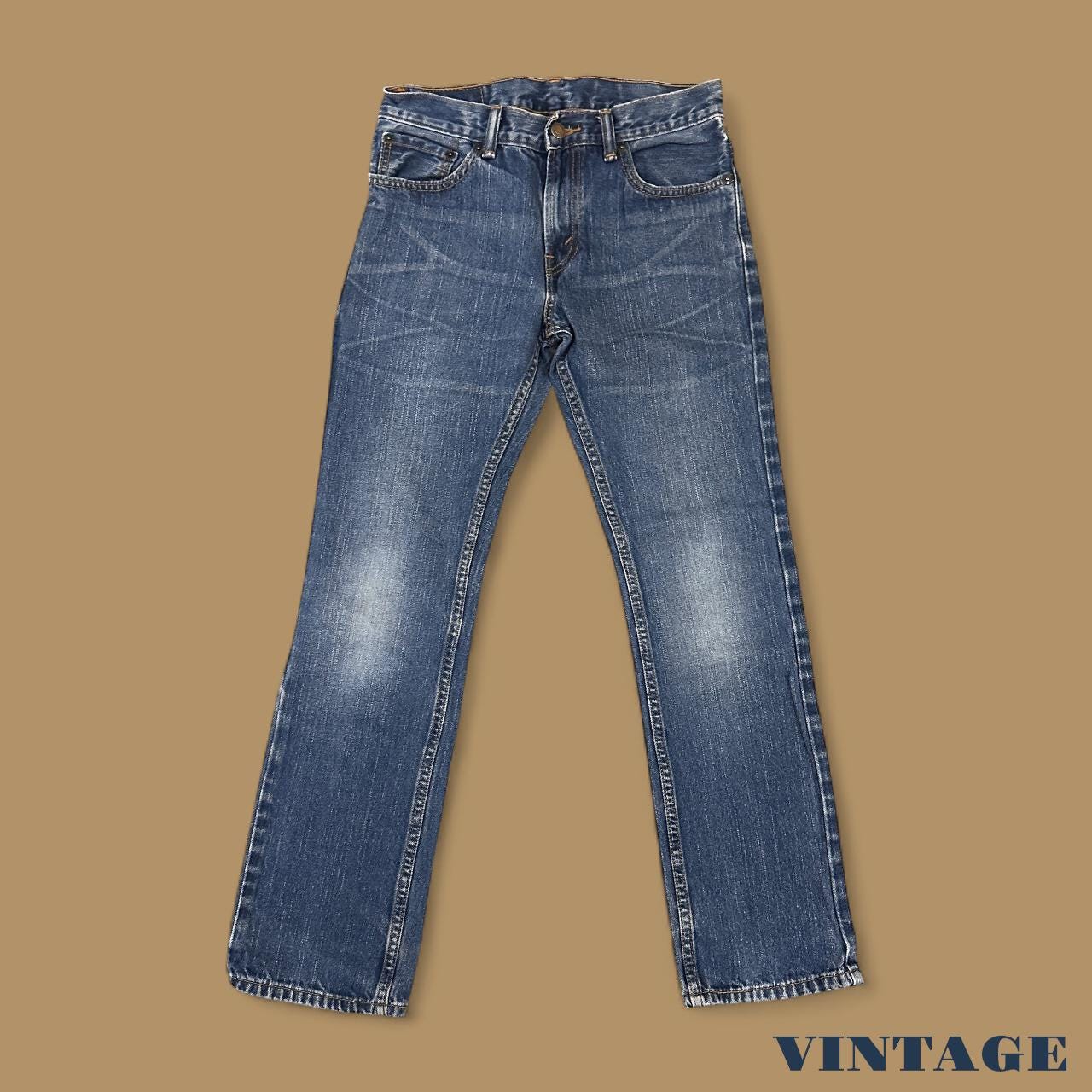 Vintage Levi's 511 Slim Straight Leg Boyfriend Jeans Dark Blue W27 L27