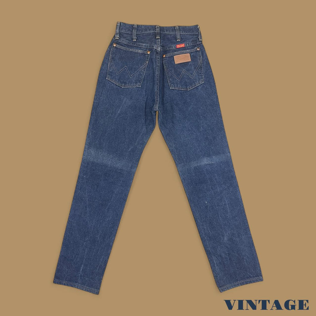 Vintage Wrangler USA Made Straight Leg Boyfriend/Mom Jeans Dark Blue W26 L30