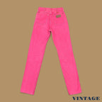 Vintage Wrangler USA Made Straight Leg Boyfriend/Mom Jeans Bright Pink W27 L36