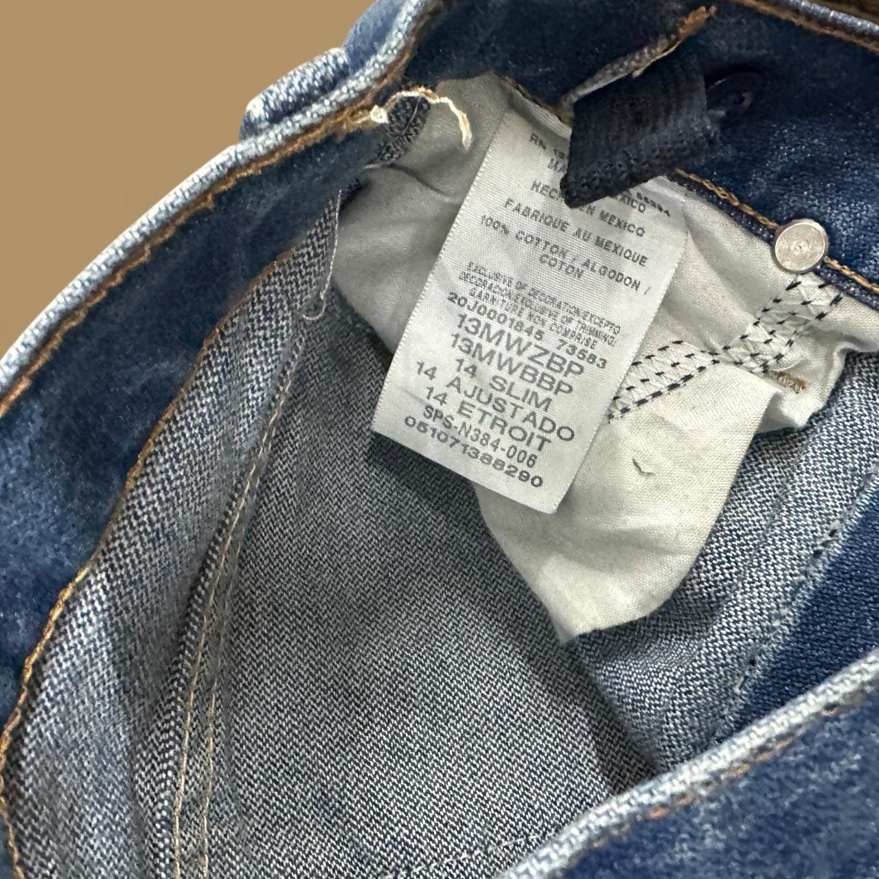 Vintage Wrangler Straight Leg Boyfriend/Mom Jeans Dark Blue W24 L29