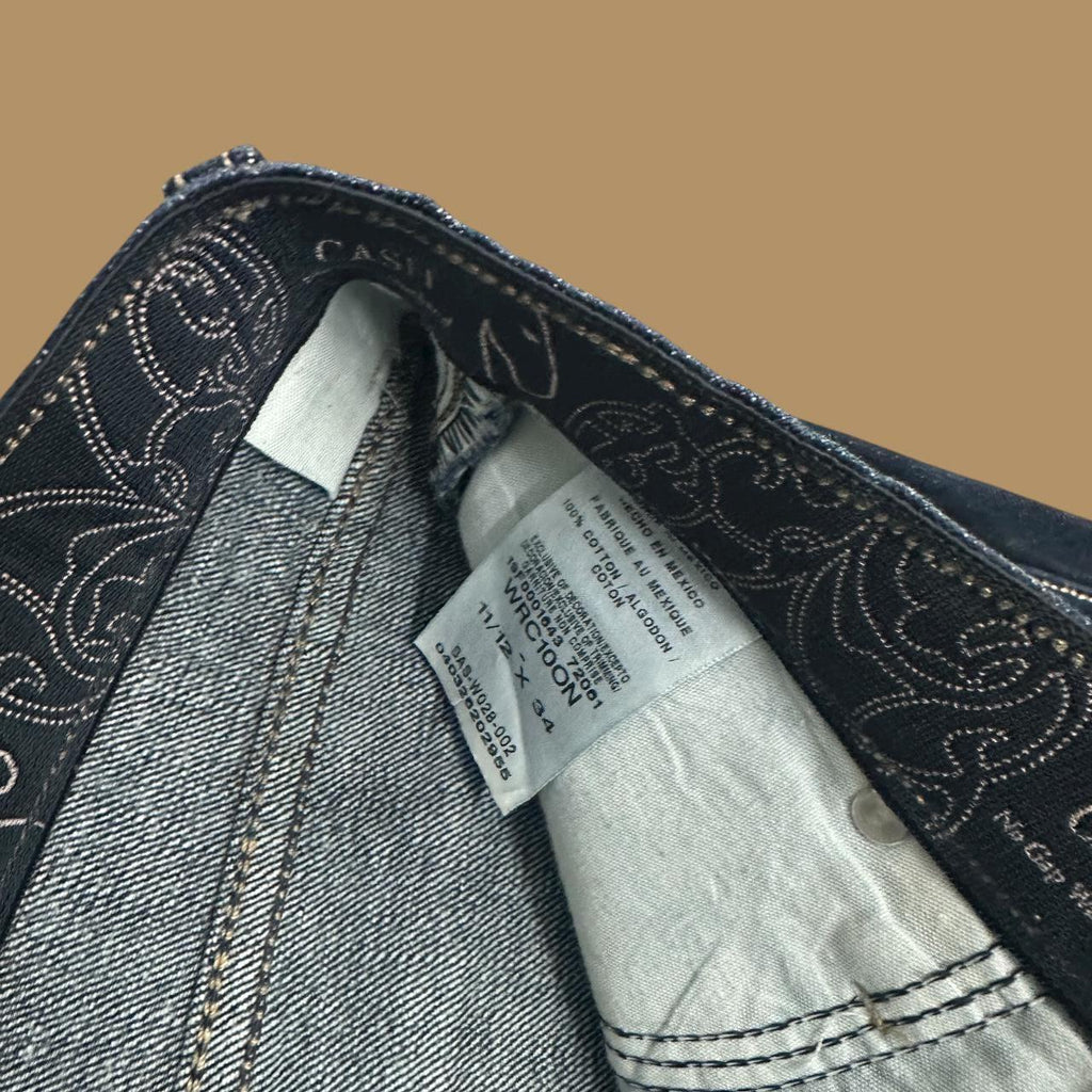 Vintage Wrangler Bootcut Jeans Dark Blue W34 L30