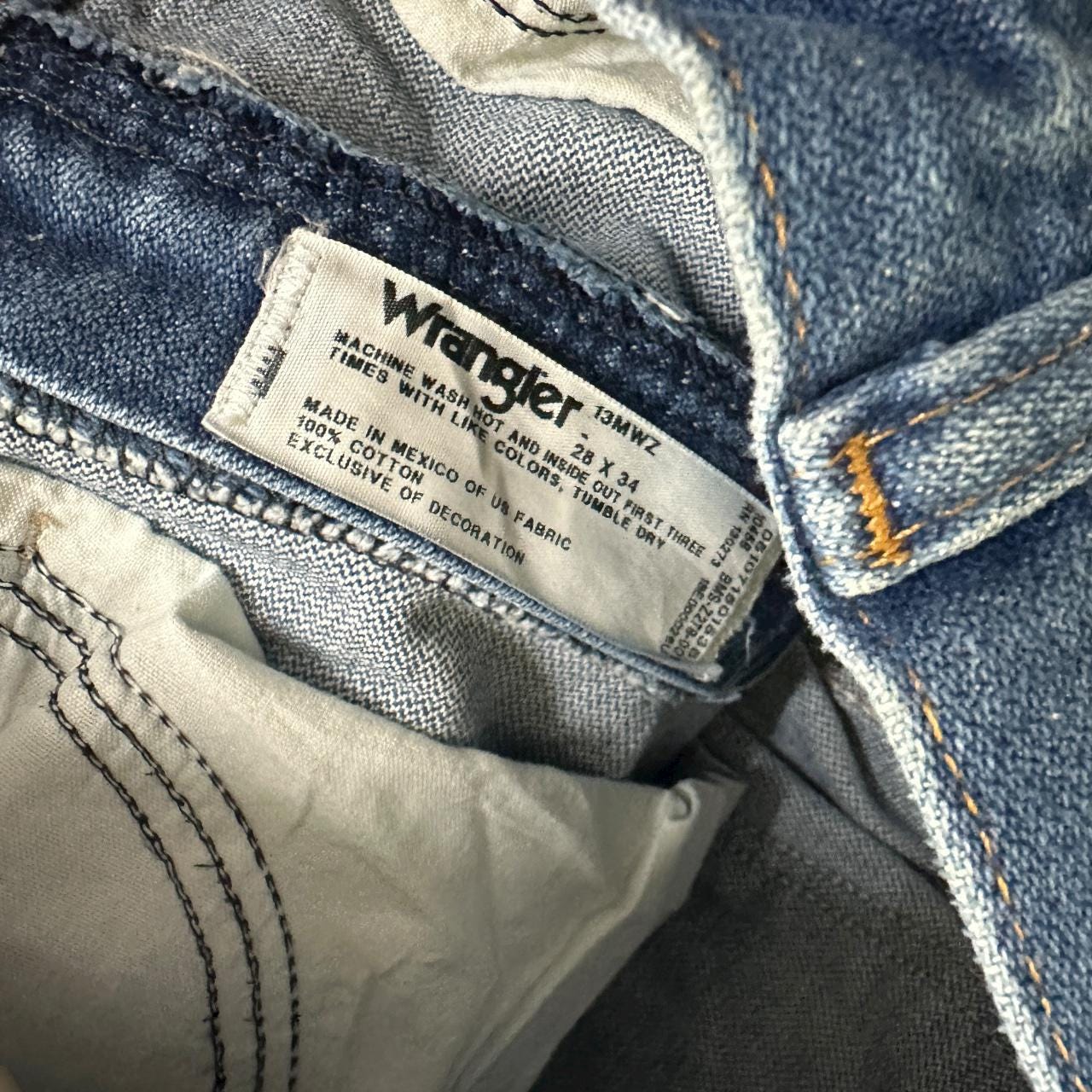 Vintage Wrangler USA Straight Leg Boyfriend Jeans Mid Blue W28 L34