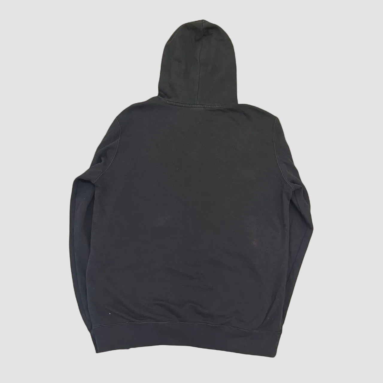 Vintage Champion Graphic Print Logo Hoodie Black XL