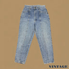 Vintage 80s Lee Baggy Tapered Jeans Light Blue W29 L26