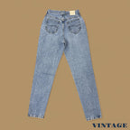 Vintage 90&#39;s Lee Tapered Leg Mom Jeans Light Blue W26 L34