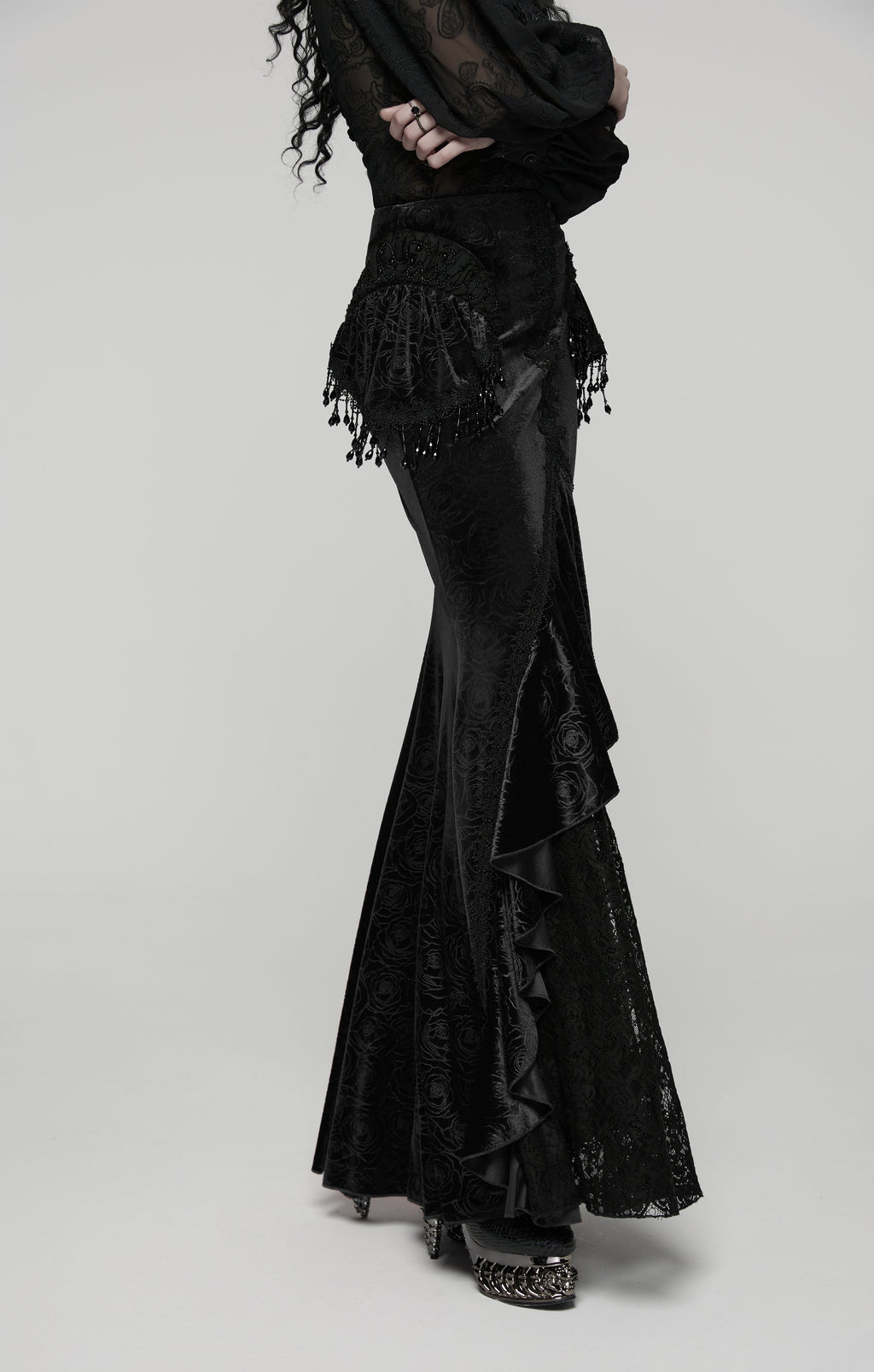 Punk Rave Goth Gorgeous Fishtail Skirt