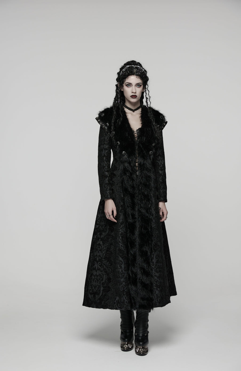 Punk Rave Goth Gorgeous Plush Coat