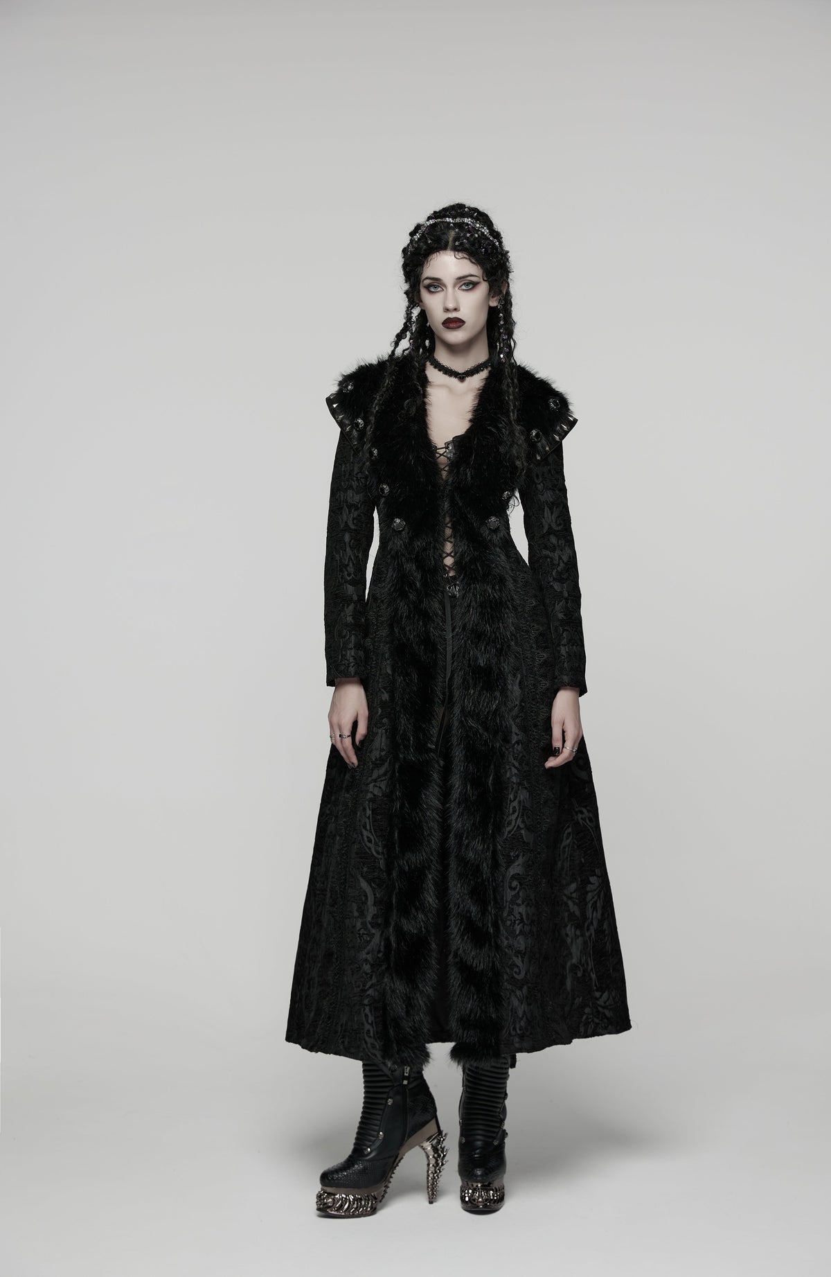 Punk Rave Goth Gorgeous Plush Coat