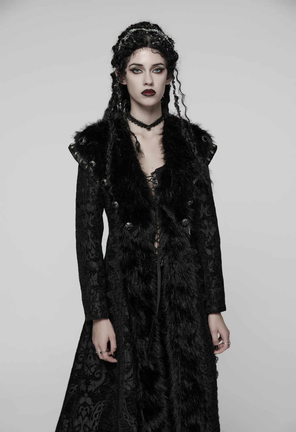 Punk Rave Goth Gorgeous Plush Coat