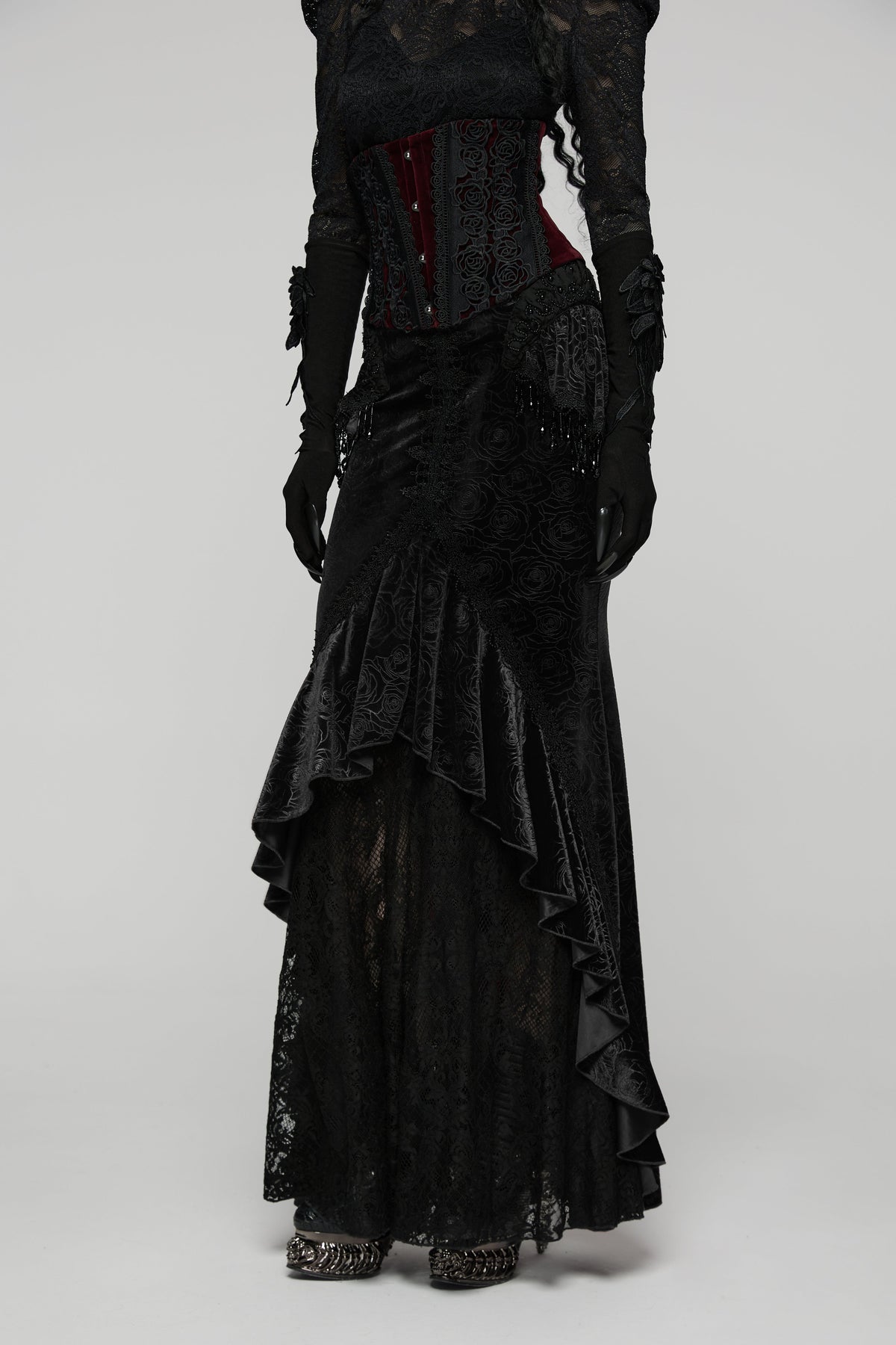 Punk Rave Goth Gorgeous Fishtail Skirt