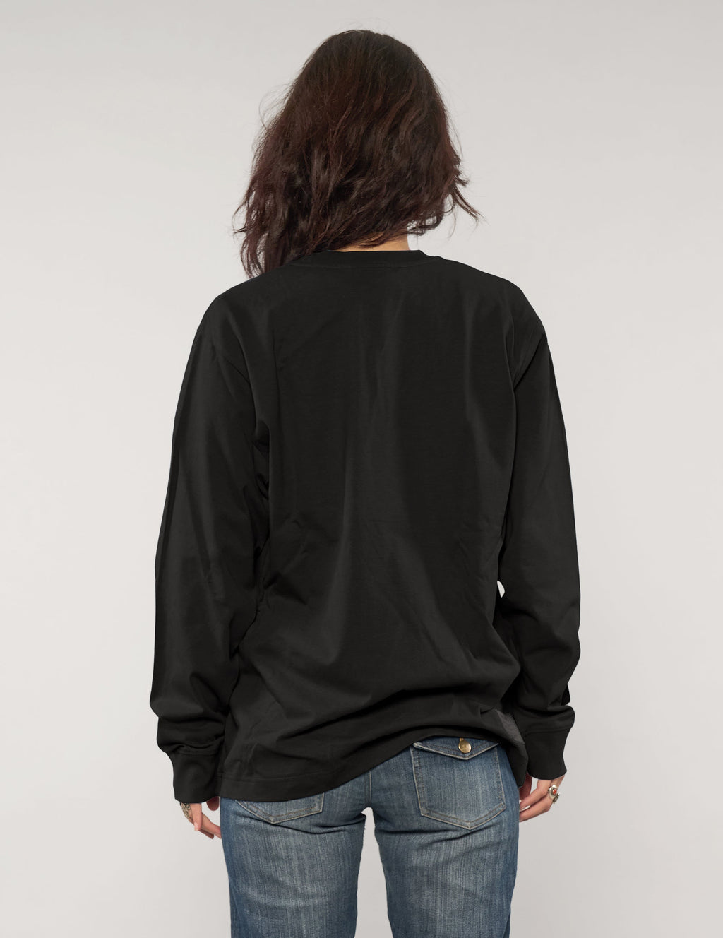ST Aladdin Sane Long Sleeve Logo Tee in Black