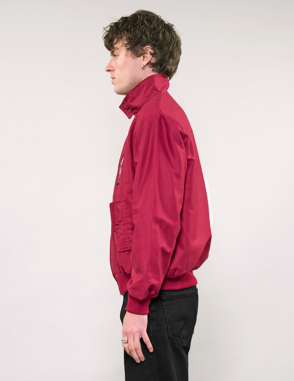 Classic Harrington Jacket in Burgundy