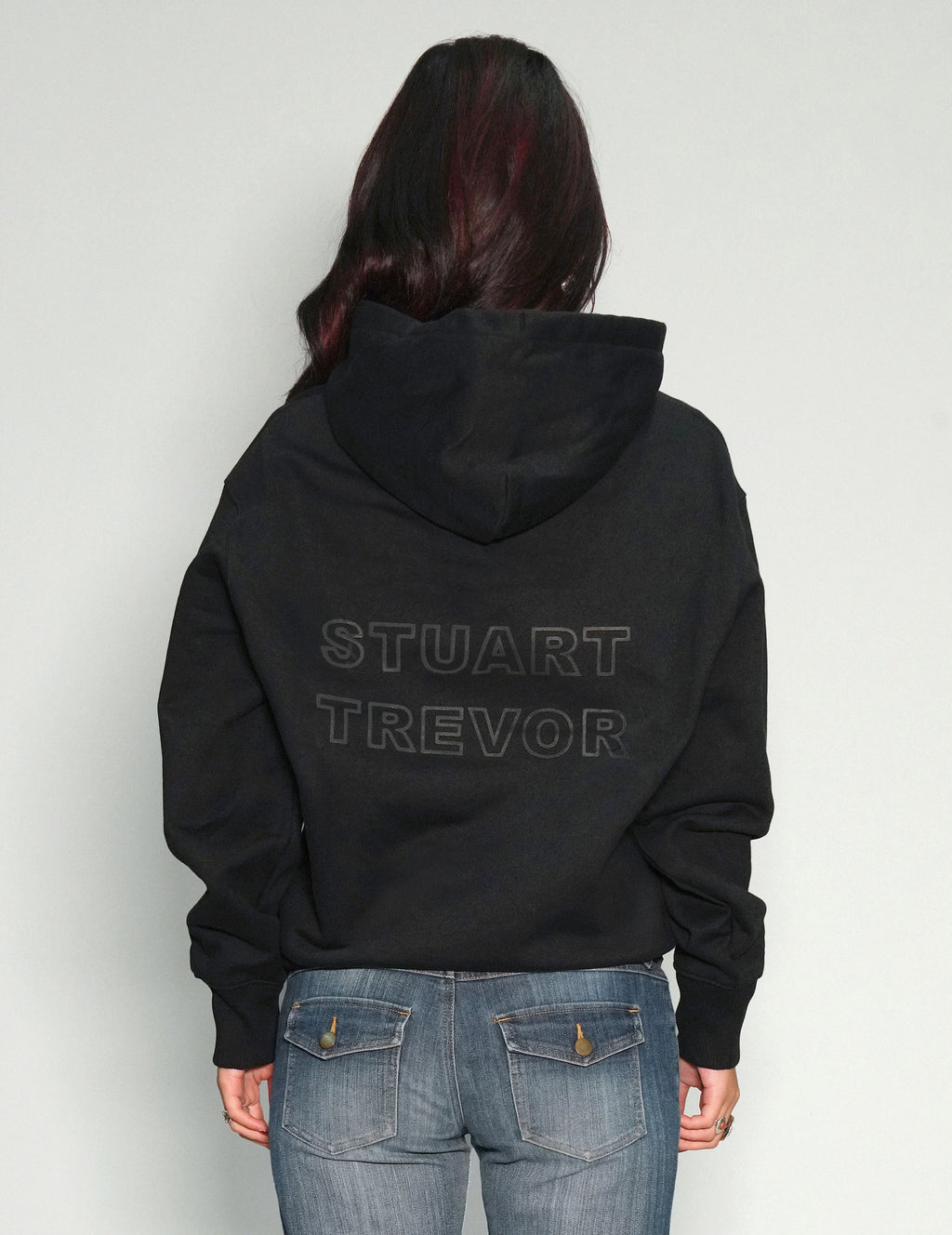 ST Hoodie in Black with Black Logo