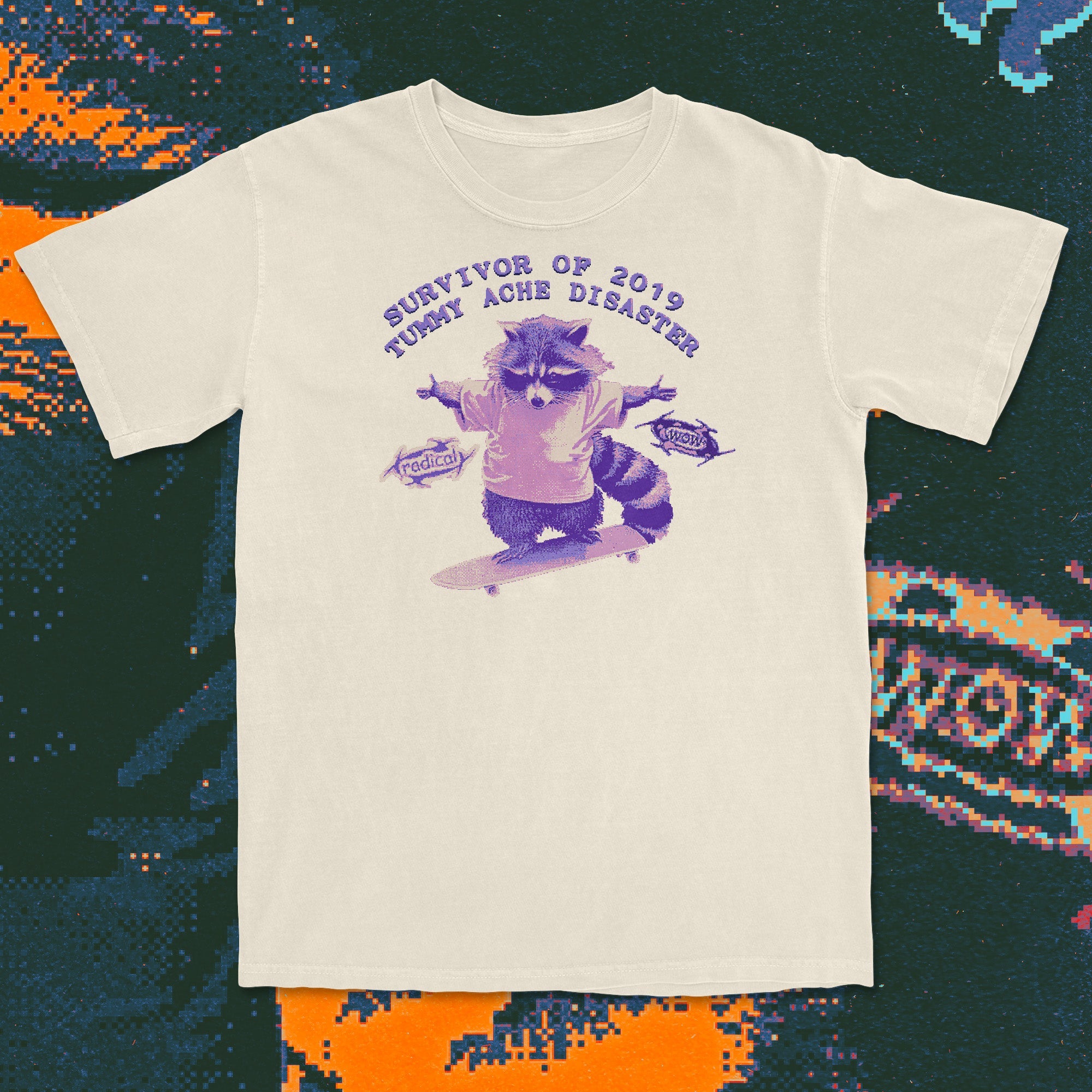 2019 tummy ache disaster - t-shirt Ivory