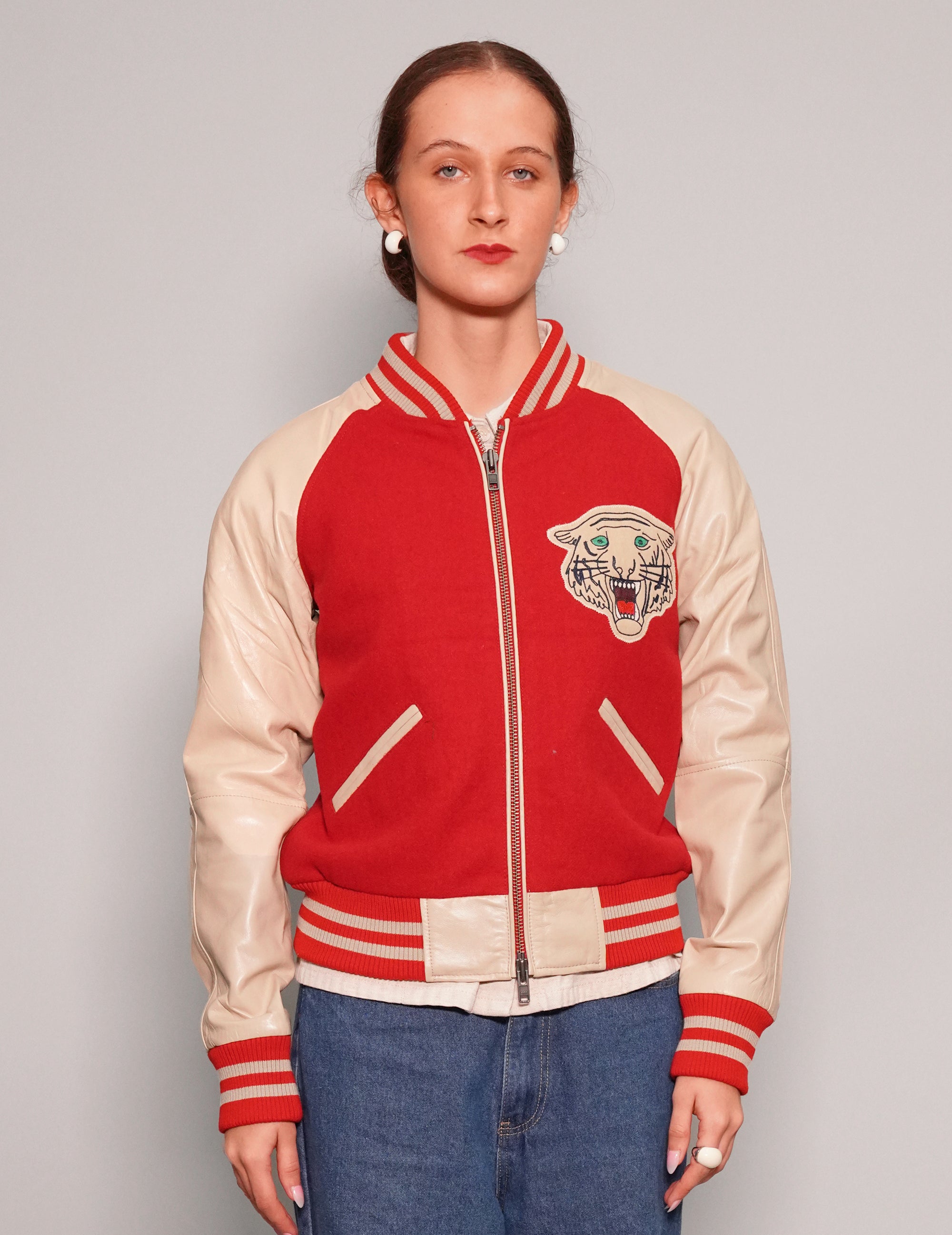 IMMORTAL Varsity Bomber Jacket Red