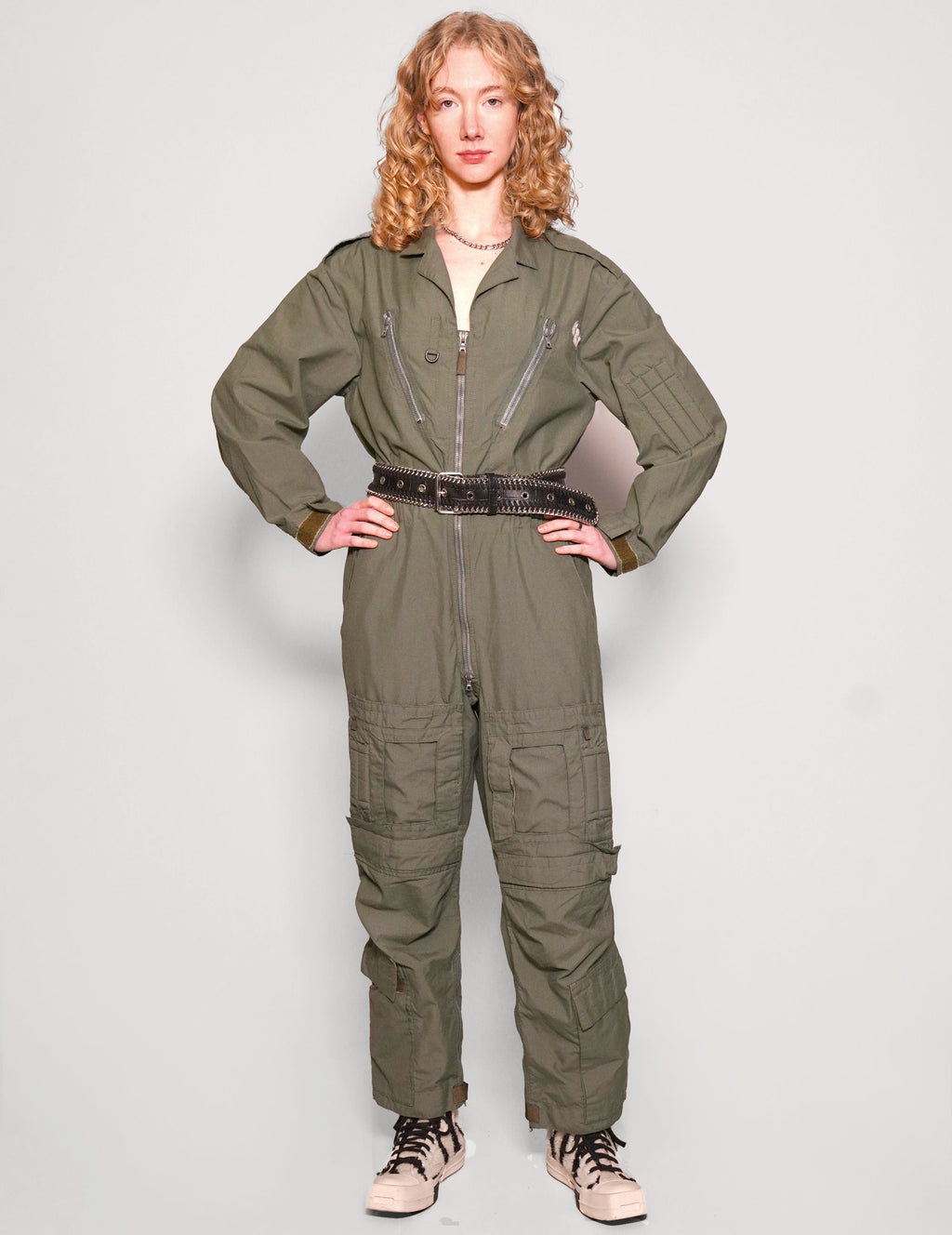 Party Back Jumpsuit in Khaki