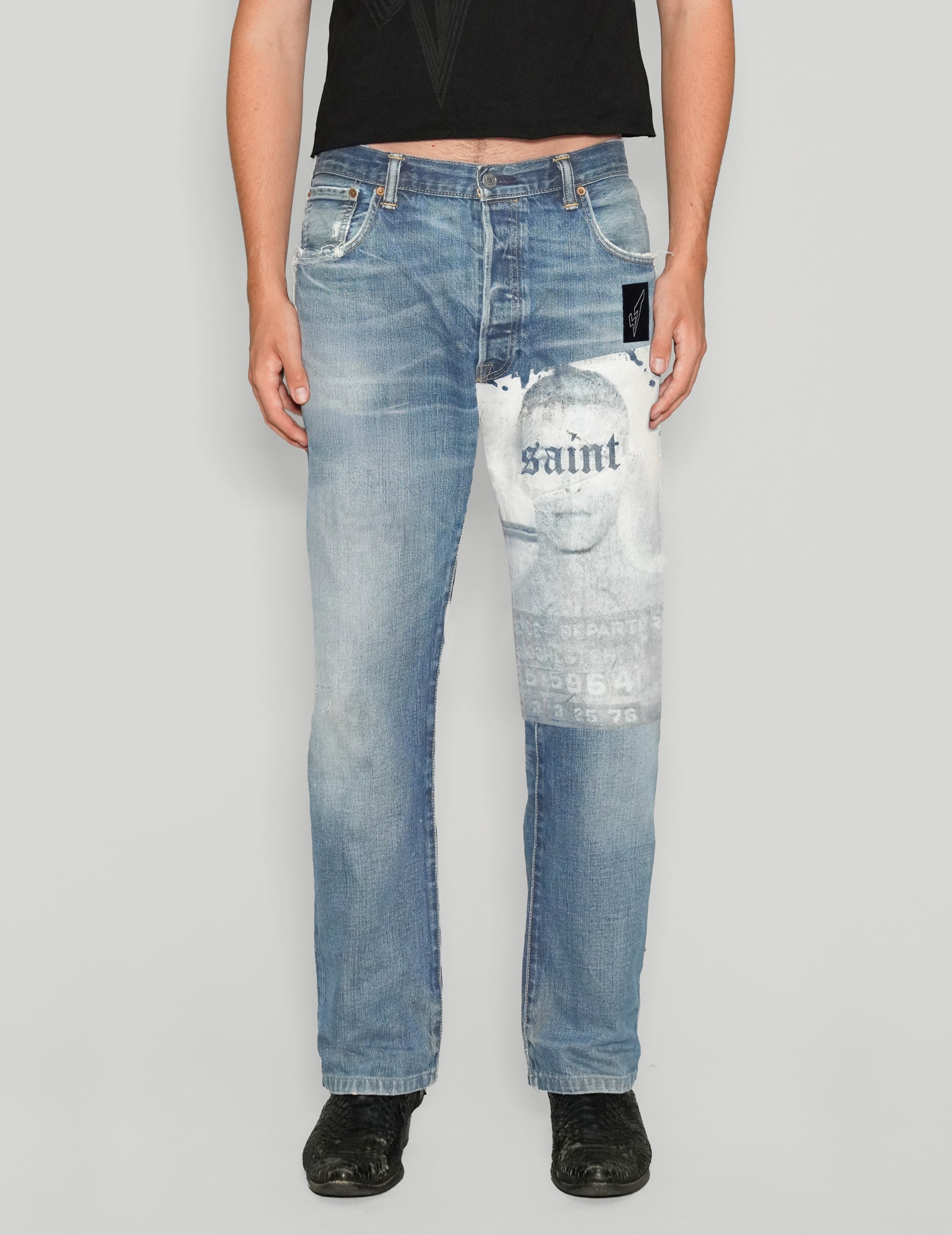 'Saint' Jeans in Light Blue
