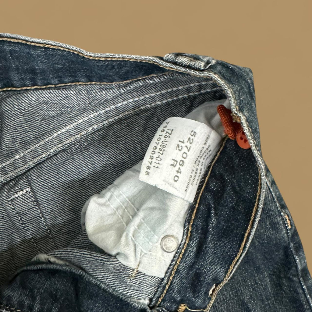 Vintage Lee Straight Leg Boyfriend Jeans Dark Blue W25 L27