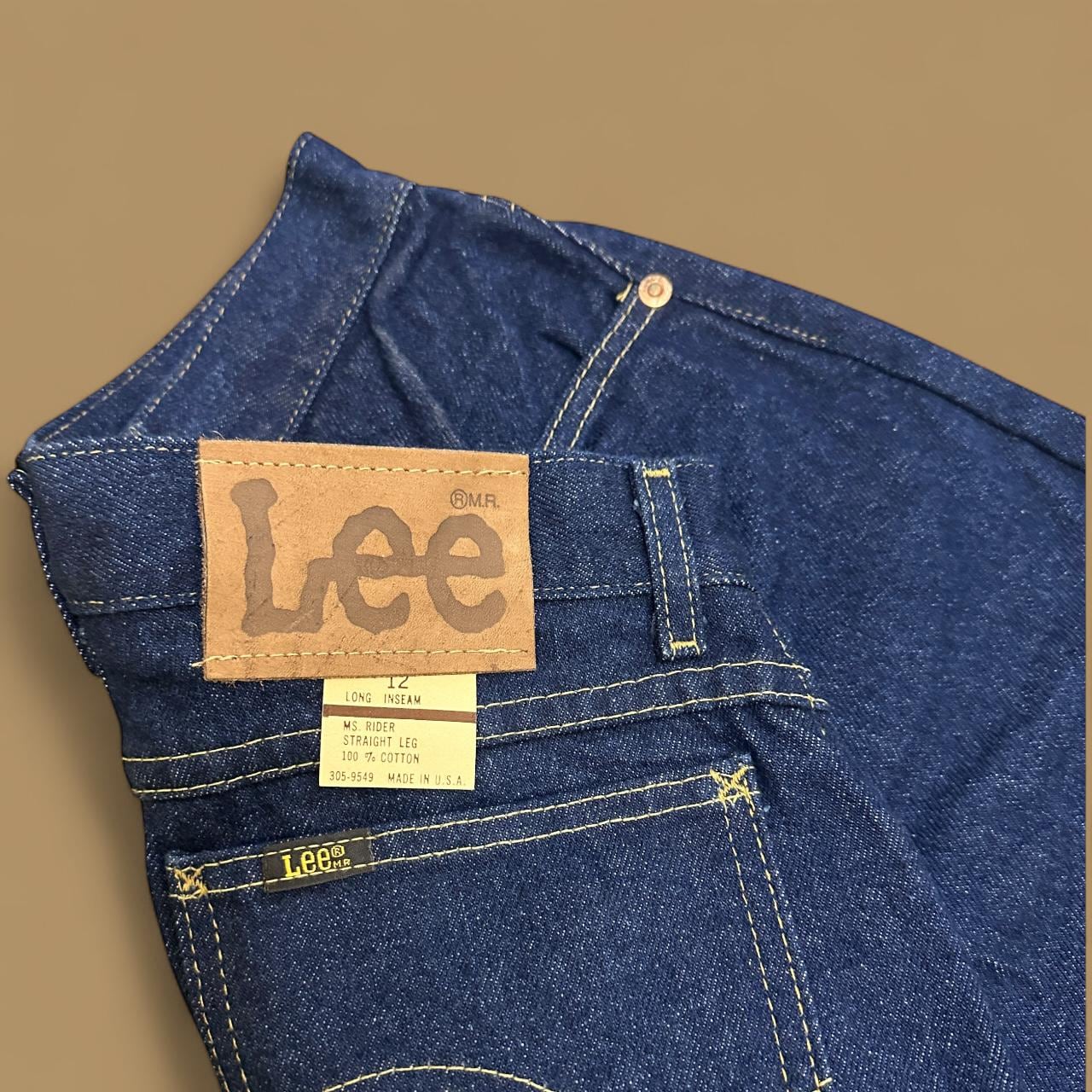 Vintage Lee Straight Leg Boyfriend Jeans Dark Blue W28 L34