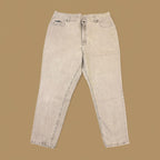Vintage Lee Baggy Tapered Jeans Beige W40 L29