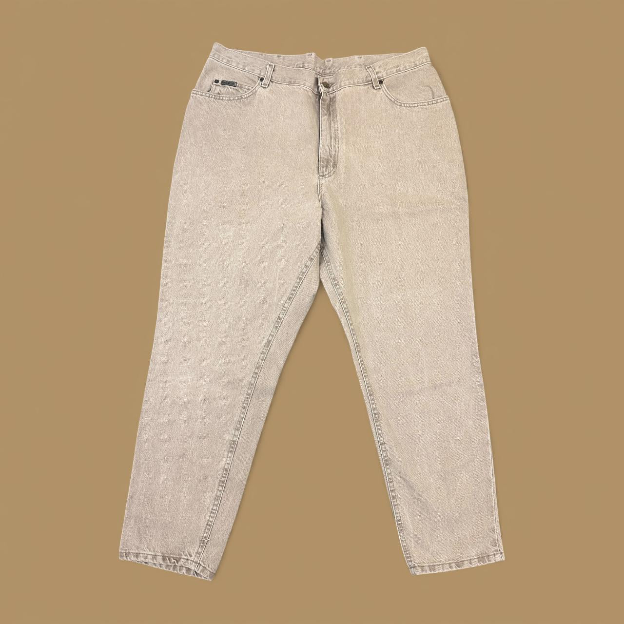 Vintage Lee Baggy Tapered Jeans Beige W40 L29