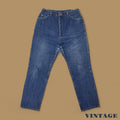 Vintage Lee Relaxed Fit Straight Leg Jeans Dark Blue W32 L29