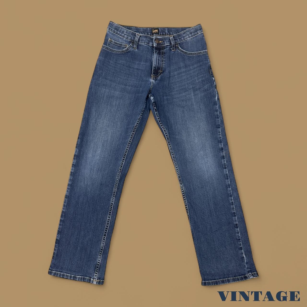 Vintage Lee Straight Leg Boyfriend Jeans Dark Blue W30 L28