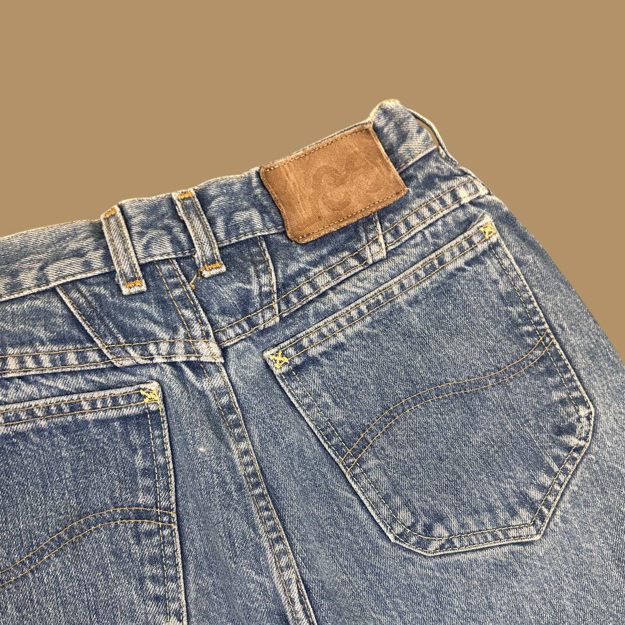 Vintage Lee Baggy Tapered Leg Jeans Mid Blue W25 L27