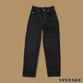 Vintage Levi's Relaxed Tapered Leg Petite Mom Jeans Overdyed Black W22 L24