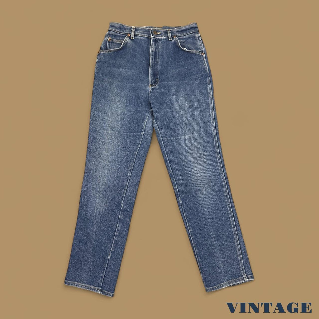 Vintage Lee Straight Leg Boyfriend Jeans Mid Blue W28 L30