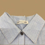 Vintage 80s Jeffery Rogers Western Denim Shirt Light Blue XL
